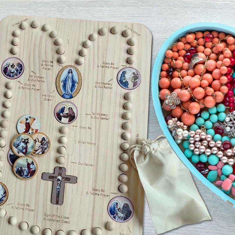 Wooden Rosary Beads Board With - Jewelry Making Board 评论和价格