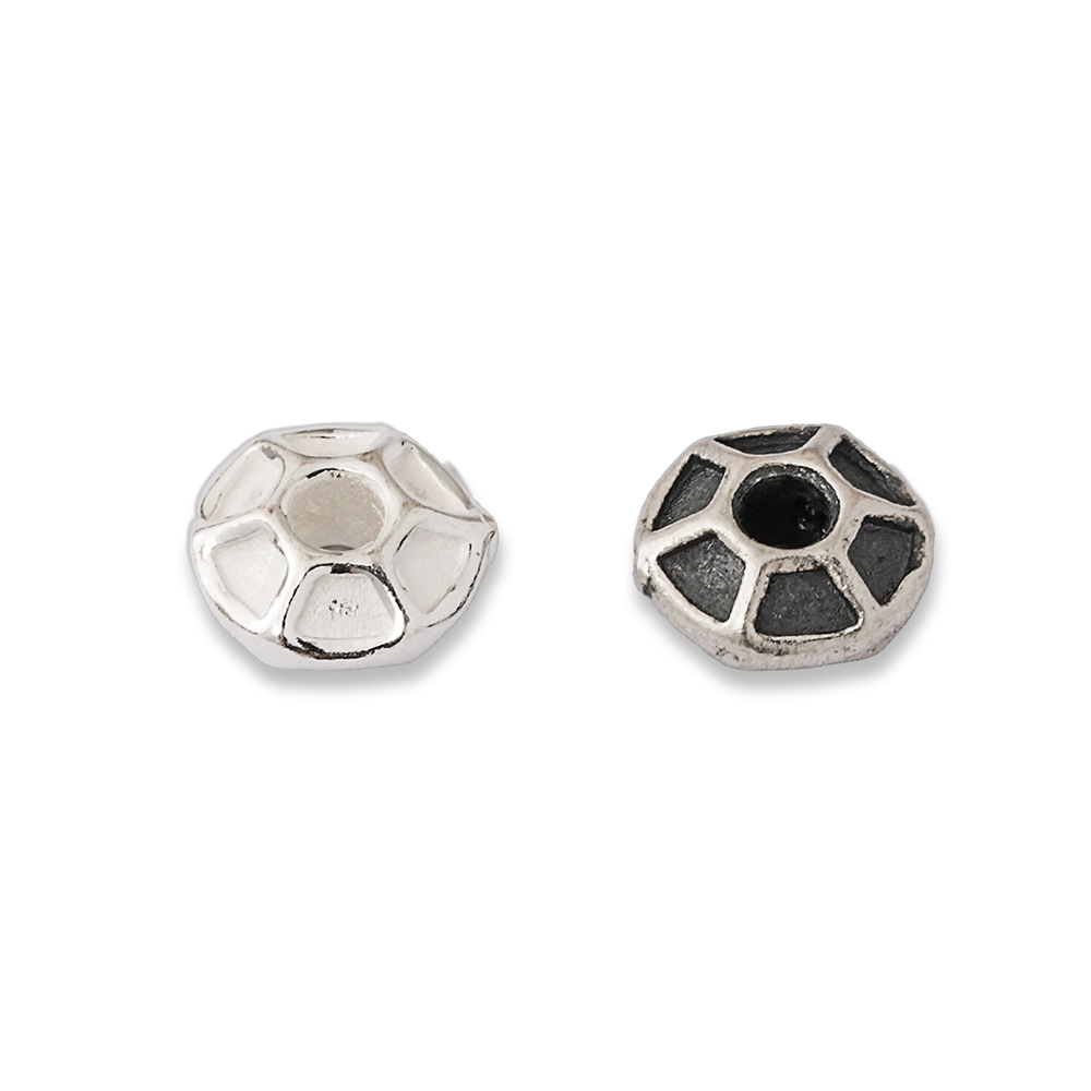 925 Silver Beads Hexagon Groov - Jewelry Making In La 评论和价格