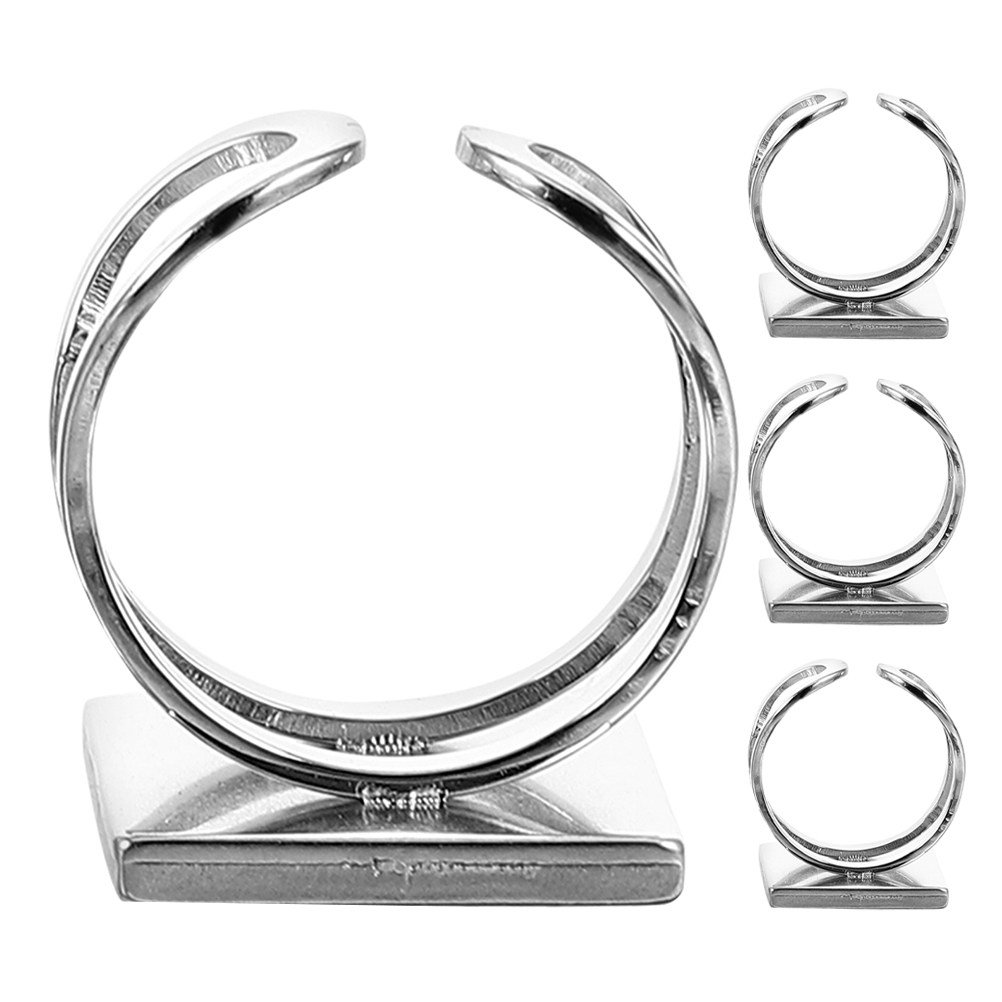 4Pcs Square Bezel Stainless St - Jewelry Making Gemstones 评论和价格