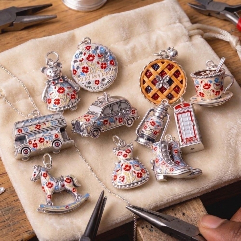 Cute Stainless Steel Cartoon P - Jewelry Making London 评论和价格