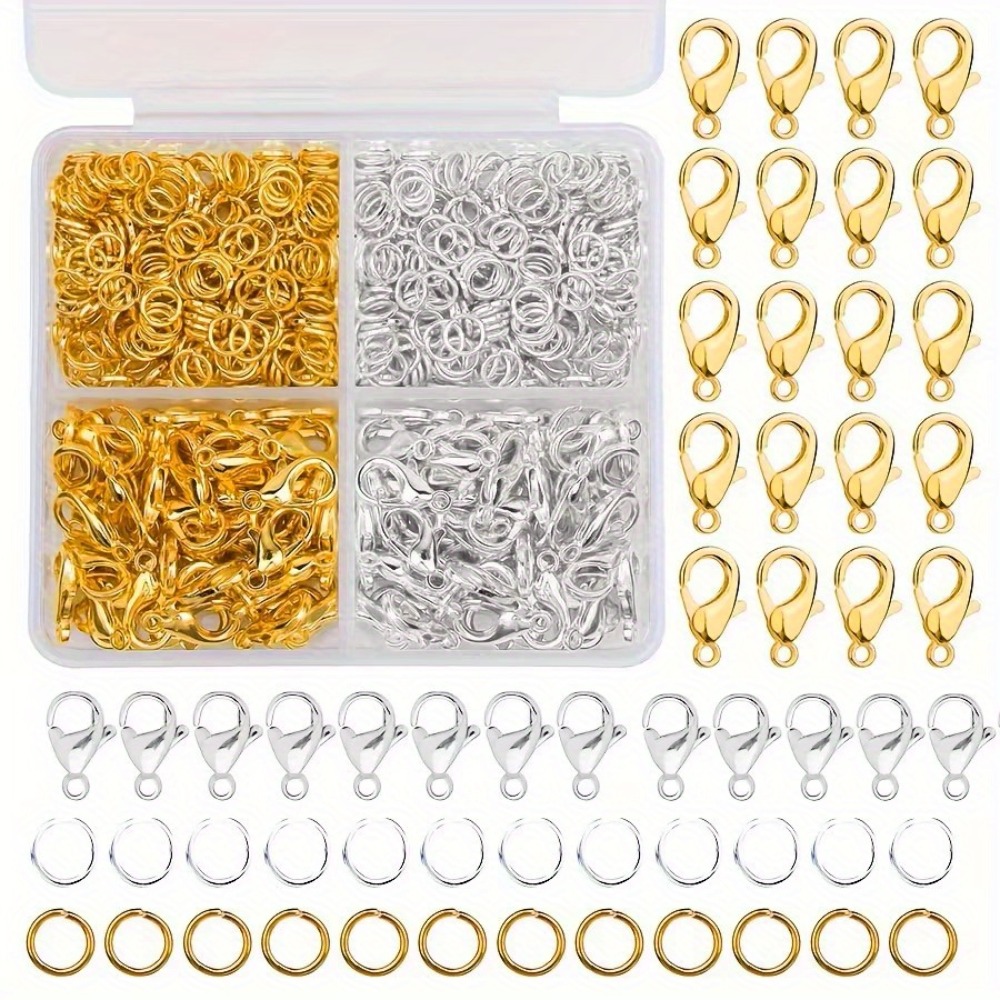 350/500 Pieces A Combination S - Lobster Clasp Silver 评论和价格