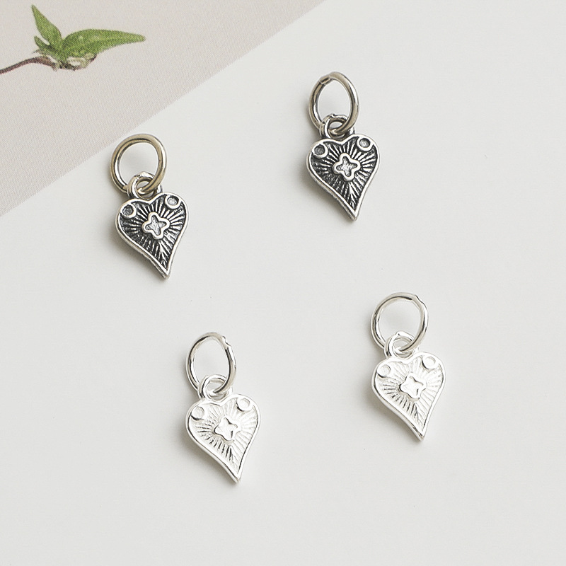 925 Silver Pendant Heart Charm - Jewelry Making In La 评论和价格