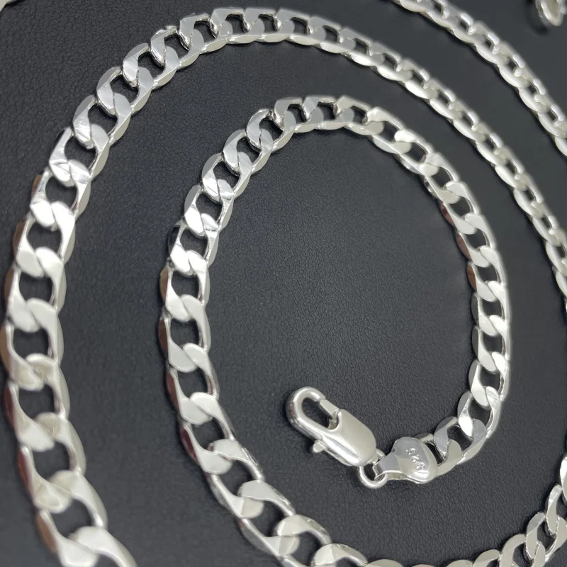 Men's 925 Sterling Silver Neck - Lobster Clasp Silver 评论和价格