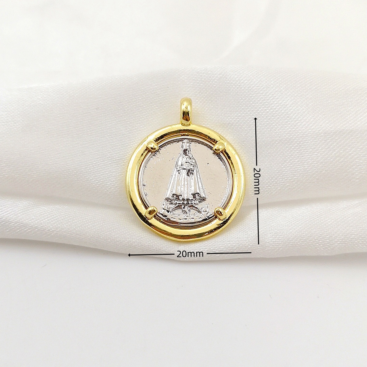 Gold Plated Our Lady of Fatima - Jewelry Making In La 评论和价格